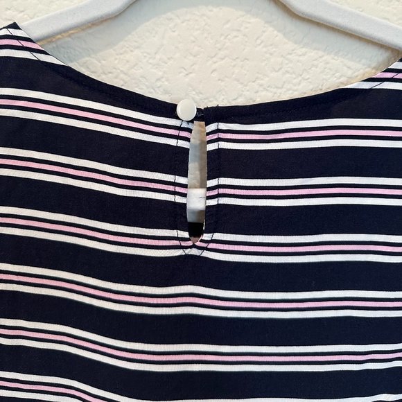 Talbots Blue, Pink and White Stripe Tank Top - Picture 4 of 4